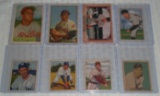 8 Vintage Bowman Baseball Card Lot 1949 1950 1952 1953 1954 1955