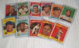 Vintage 1958 & 1959 Topps Bowman Baseball Card Lot Giles Flood All Stars