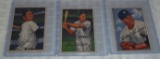 3 Vintage 1952 Bowman Baseball Card Lot All Yankees Coleman Woodling Brown