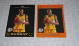 2 Different Versions Topps 2007 NBA Basketball Card Pair Black & Orange