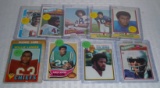 9 Vintage Topps 1970s NFL Football Rookie Card RC Lot Largent Campbell Pearson