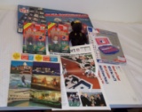 Misc Sports Memorabilia Lot NFL Football VCR Game MLB Data Blaster HOF Postcards & More