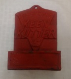 Vintage Cast Iron Red Keen Kutter Match Holder Repro