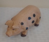 Vintage Cast Iron Pig Piggy Piglet Farm Animal Statue Repro
