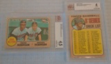Vintage 1968 Topps Baseball Card Lot Orioles Combo Card Brooks Frank Robinson Checklist BGS GRADED