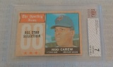 Vintage 1968 Topps Baseball Card #363 All Star Rod Carew Beckett GRADED 7 NRMT HOF Twins