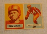 Vintage 1957 Topps NFL Football #1 Card Eddie LeBaron Redskins Nice