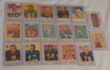 17 Vintage 1959 Topps NFL Football Card Lot