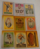 Vintage 1956 1958 1959 Topps NFL Football Card Lot Team