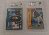 2001 SP & Topps Baseball C.C. Sabathia Rookie Card Lor RC Pair BGS Beckett GRADED 8.5 NRMT