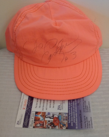 Dale Earnhardt Sr Autographed Signed Pink Snapback Hat Cap 1990s NASCAR JSA