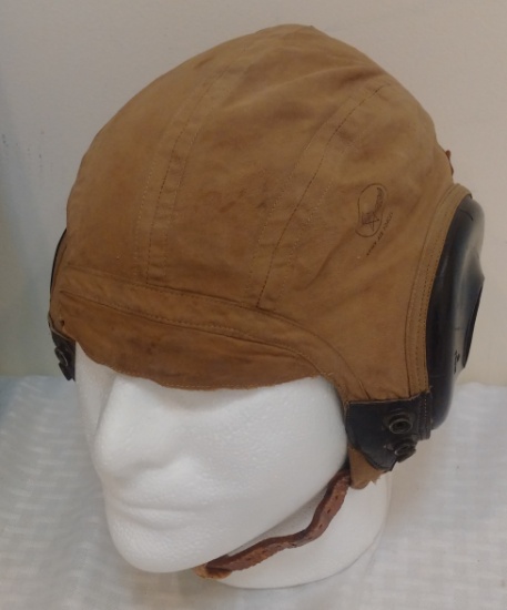 Vintage Military Aviation World War II WW2 Bates Army Air Forces Pilot Cap Flight Large AN-H-15