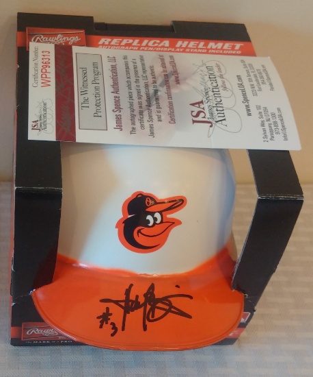 Harold Baines Autographed Signed Mini Orioles Baseball Helmet JSA COA HOF