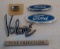 5 Vintage Car Emblem Badge Logo Lot Ford Blue Oval Fuel Injection Volare Metal