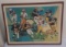 Vintage 1976 Sportscenes NFL Football Wide Receivers Framed Print 19x25 Stars HOFers Artist Signed