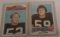 Vintage Topps NFL Steelers 1975 Jack Ham & 1977 Mike Webster Rookie RC HOF