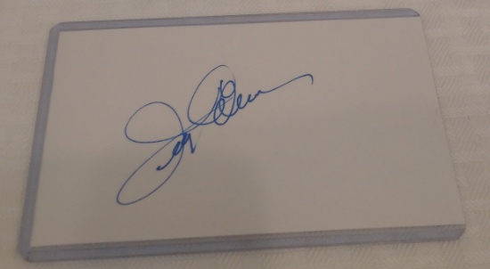 Autographed Signed Index Card PSA COA Baseball Jerry Coleman Yankees