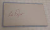 Autographed Signed Index Card PSA COA Baseball Ed Lopat Yankees