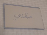 Autographed Signed Index Card PSA COA Baseball Gil McDougald Yankees