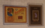 2002 Gridiron Cut Relic Insert NFL Peyton Manning w/ Bowman Chrome Feltback Colts /199