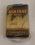 Vintage 1940s 1950s Cigarette Pack Unused Sealed Advertising Non Use Collectible Stamp HOLIDAY KINGS