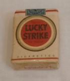 Vintage 1940s 1950s Cigarette Pack Unused Sealed Advertising Non Use Collectible Stamp LUCKY STRIKE