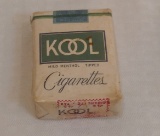 Vintage 1940s 1950s Cigarette Pack Unused Sealed Advertising Non Use Collectible Stamp KOOL Penguin