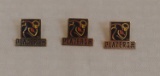 3 Rare 1990s NFL Players Inc Pins Lot Enamel Promo