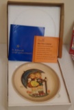 Vintage 1975 Goebel Hummel First Anniversary Collector Plate w/ Original Box Paperwork