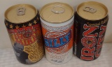 3 Iron City Billy Beer Can Lot Vintage Steelers Jack Lambert Promo 1997 HOF Special Edition 2 Sealed