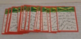 Vintage 1974 Topps Baseball Complete Team Card Checklist Set 24 Cards Unmarked EX-MT
