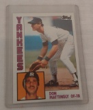 Key Vintage 1984 Topps Baseball Card #8 Don Mattingly Yankees Rookie RC