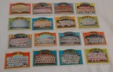16 Different 1972 Topps Baseball Team Card Lot Nice