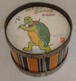 Vintage 1989 Toy Drum Noble & Cooley Wally Bear's Band Turtle Rare