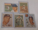 Vintage Baseball Card Lot 1959 Fleer Ted Williams 1954 1956 1957 Mathews