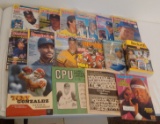 Sports Publication Lot Baseball Cards Magazine Guide Cards Intact Hulk Hogan WWF Sports Illustrated