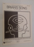 Rare Vintage Brian's Song Sheet Music NFL Bears Brian Piccolo