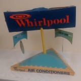Vintage Store Display Sign Advertising Whirlpool Air Conditioners Cardboard 1970s? 1980s? Rare 24x26