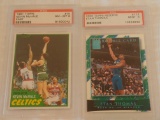 2 PSA GRADED NBA Basketball Cards 1981 Topps East McHale 8 NRMT RC 2000 Reserve #'d Etan Thomas 9