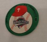 Vintage 1993 Phillies National League Champions World Series Pin Buttom