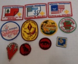 11 Vintage Cloth Patch Boy Scout BSA Lot 1960s 1970s 1980s 1990s All Different Nice Rare