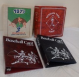 4 Baseball Card Storage Binder Album Notebook Lot Rare 1977 Vintage BCW