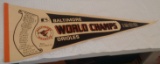 Vintage Full Size Pennant MLB Baseball 1983 Baltimore Orioles World Series Roster Scroll Ripken