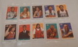 Rare Oddball Issue Complete Set 10 Sealed 1993 Kellogg's Basketball Greats Postercards NBA