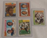 5 Vintage Topps O.J. Simpson NFL Football Card Lot Bills HOF Juice OJ 1976 1977 1978