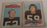 Vintage Topps NFL Steelers 1975 Jack Ham & 1977 Mike Webster Rookie RC HOF