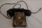 Vintage Bell System Desk Rotary Dial Black Telephone Phone Old Prop