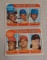 2 Vintage 1969 Topps Baseball Leader Cards # 4 & #7 Stars HOFers