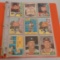 Vintage Baseball Card Album 1960s Stars HOFers Leaders 80 Cards Lower Grades