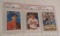 3 Mike Mussina PSA GRADED Rookie Card Lot RC Orioles HOF